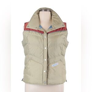 Obermeyer Heritage Collection Carson Down Vest Sand Storm Tan & Burnt Sienna szL